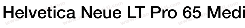 Helvetica Neue LT Pro 65 Medium字体转换